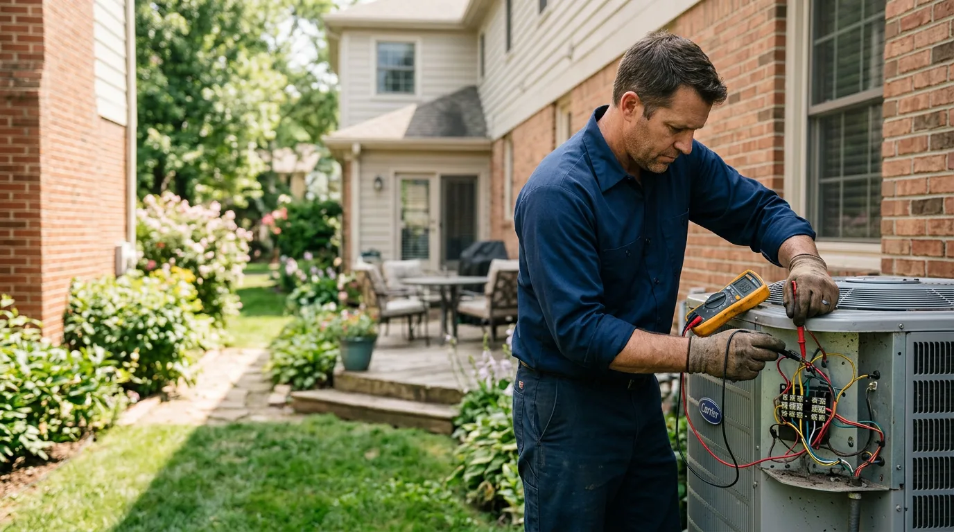 HVAC technician working near Meally, KY